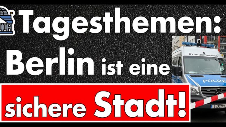 Mehr über den Artikel erfahren Tagesthemen erklärt Berlin ist eine sichere Stadt – Polizei: Schusswaffendelikte +68%