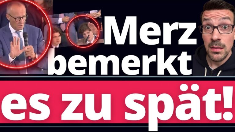 Mehr über den Artikel erfahren Vor wenigen Stunden: Merz zeigt totalitäre Züge mitten auf der Bühne!