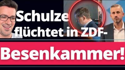 Mehr über den Artikel erfahren Wahninn! HIER seht ihr, wie Schulze vor Ulrich Siegmund FLÜCHTET!