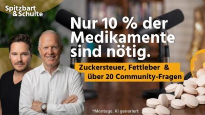 Mehr über den Artikel erfahren Zuckersteuer, Fettleber und die dritthäufigste Todesursache | Spitzbart & Schulte #12