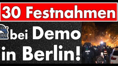 Mehr über den Artikel erfahren 30 Festnahmen bei Demo in Berlin: Intifada-Rufe am Jahrestag des 7. Oktober