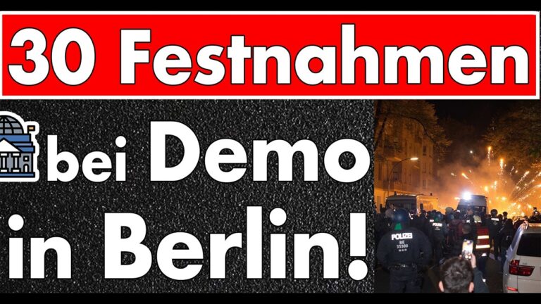 Mehr über den Artikel erfahren 30 Festnahmen bei Demo in Berlin: Intifada-Rufe am Jahrestag des 7. Oktober