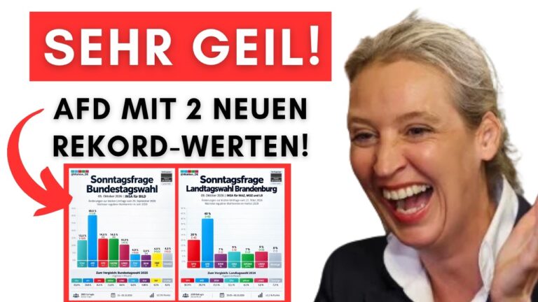 Mehr über den Artikel erfahren AfD im nächsten Bundesland auf 40%! + Ohne CSU liegt CDU jetzt HINTER SPD & Grünen
