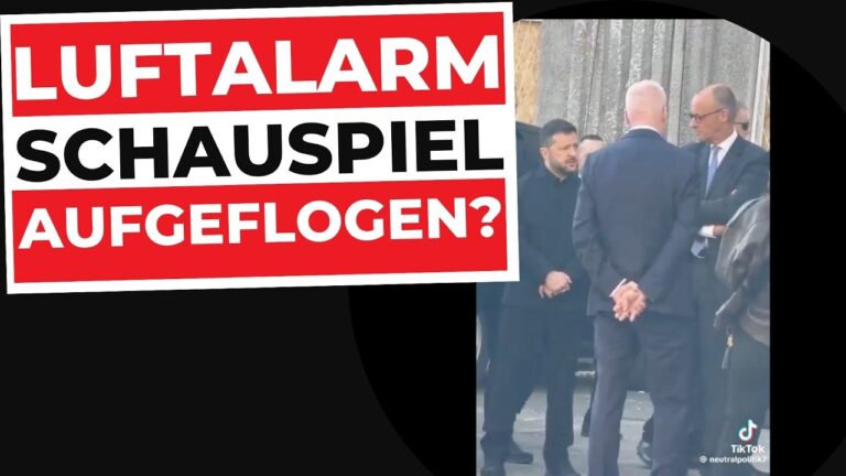 Mehr über den Artikel erfahren ALLES FAKE: Kanzler-Show im Luftalarm & USA flüchten vor Anschlag aus Europa| Merz Kiew Besuch