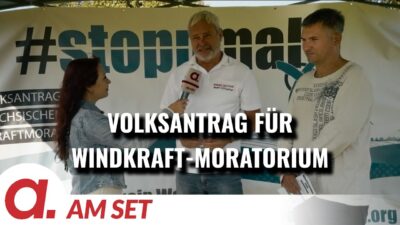 Mehr über den Artikel erfahren Am Set: Mit Volksantrag.org zum Sächsischen Windkraft-Moratorium | Apolut