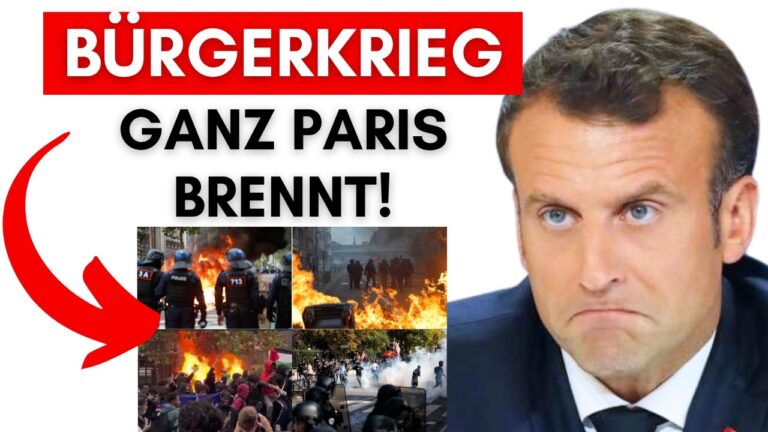 Mehr über den Artikel erfahren Bürgerkrieg in Paris: Städte brennen, Straßenschlachten, Rettungsdienste angezündet, Schulen brennen