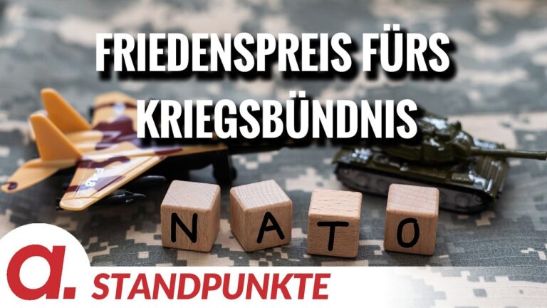 Mehr über den Artikel erfahren Die Krone der Realsatire – Friedenspreis für die NATO | Von Uwe Froschauer I Apolut