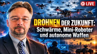 Mehr über den Artikel erfahren DROHNEN-SCHWÄRME: So sieht der Krieg von morgen aus – Im Gespräch mit einem Rüstungsexperten