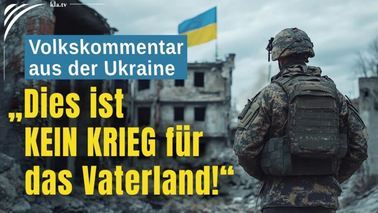 Mehr über den Artikel erfahren Ein Ukrainer fordert: Sofortiges Ende des Blutvergießens!