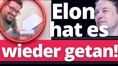 Mehr über den Artikel erfahren Elon Musk präsentiert die Welt-Sensation! Ich bin begeistert!