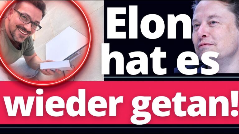 Mehr über den Artikel erfahren Elon Musk präsentiert die Welt-Sensation! Ich bin begeistert!