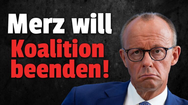 Mehr über den Artikel erfahren 💥Merz DROHT mit Ende der Koalition und will SPD Minister RAUSWERFEN!