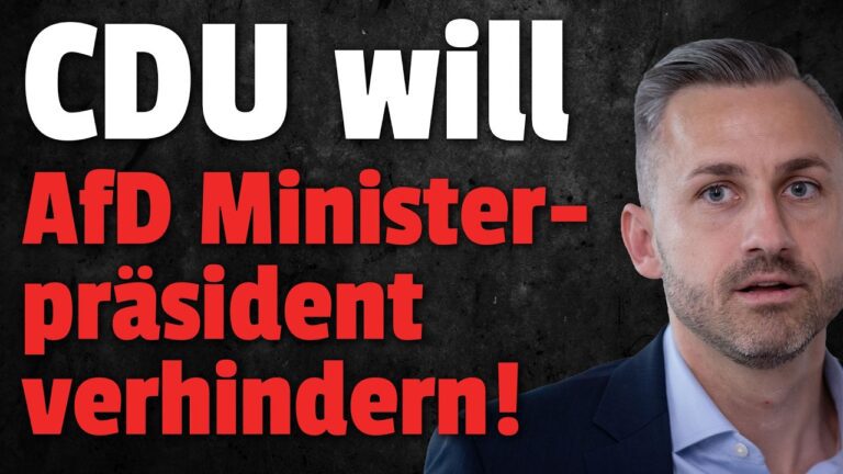 💥SO will CDU Ulrich Siegmund als Ministerpräsident VERHINDERN!
