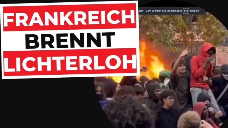 Mehr über den Artikel erfahren FRANKREICH steht in FLAMMEN: Staat kapituliert vor der Straßen-Gewalt | Frankreich Krawalle 2026