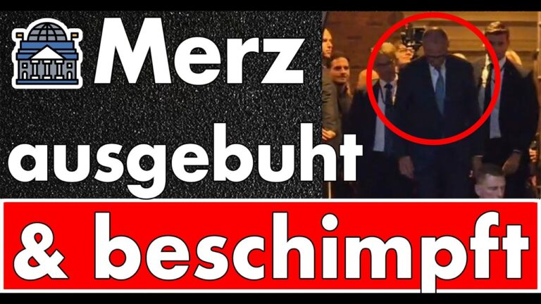 Mehr über den Artikel erfahren Friedrich Merz ausgebuht: „Blut an euren Händen“ & „Mörder“ – und der Kanzler zeigt den Daumen hoch