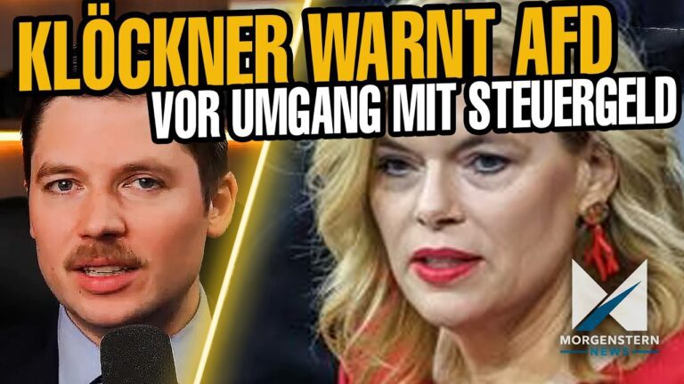 LÄCHERLICH: Julia Klöckner mahnt AfD zu Vorsicht bei Umgang mit Steuergeldern