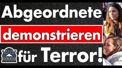 Linke Abgeordnete auf Pro-Terror-Demo in Berlin!