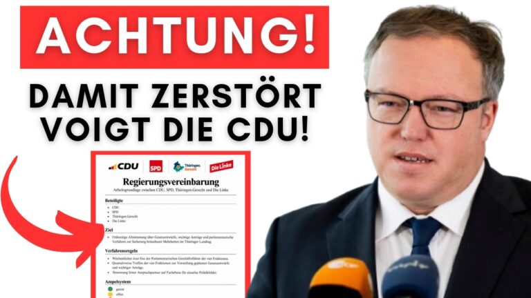 Mehr über den Artikel erfahren Nach BSW-Implosion: Mario Voigt regiert jetzt mit Linken – Regierungspapier aufgetaucht!