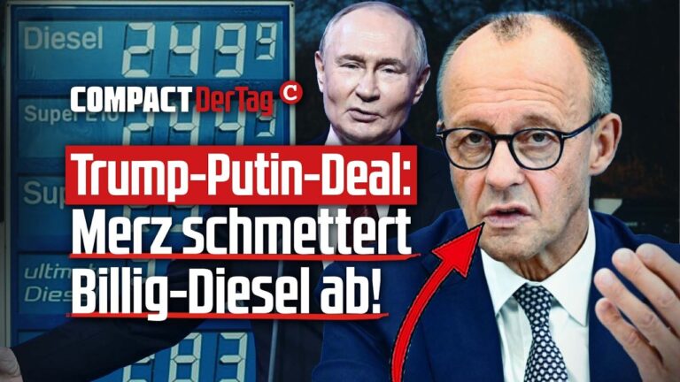 Mehr über den Artikel erfahren Trump-Putin-Deal: Merz schmettert Billig-Diesel ab!💥